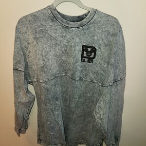 Disney Washed Black Long Sleeve Tee